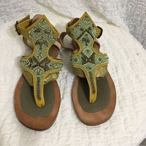 Meher Kakalia Embellished Sandals Size 37 ( 7 )